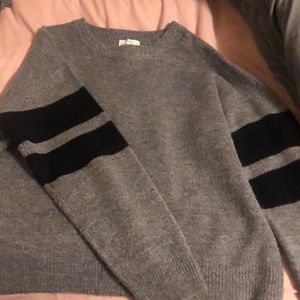 Grey and black sweater